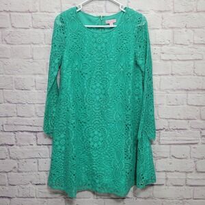 NEW Lilly Pulitzer‎ Colette Tunic Dress Size XS Jewel Green Sunburst Lace A Line
